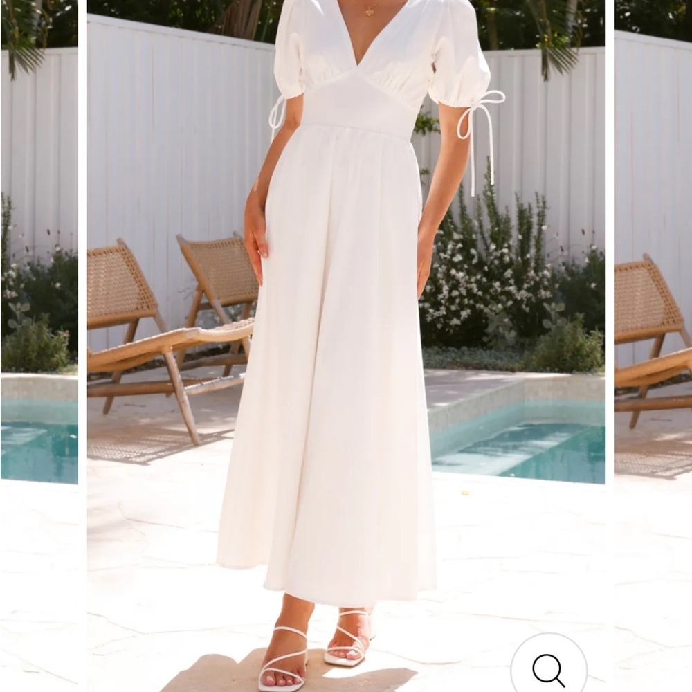 Elegant White Maxi Dress- never worn